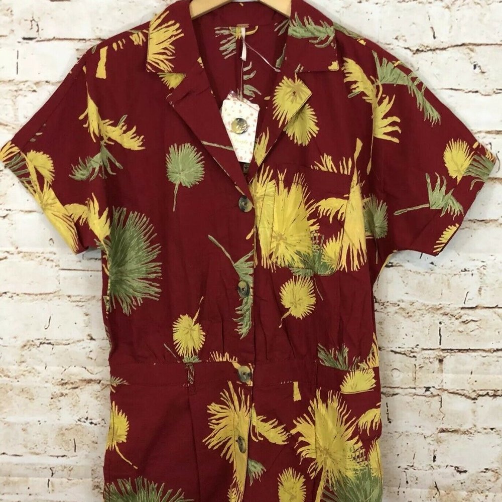 FREE PEOPLE Malibu Romper shorts tropical - Picture 5 of 12